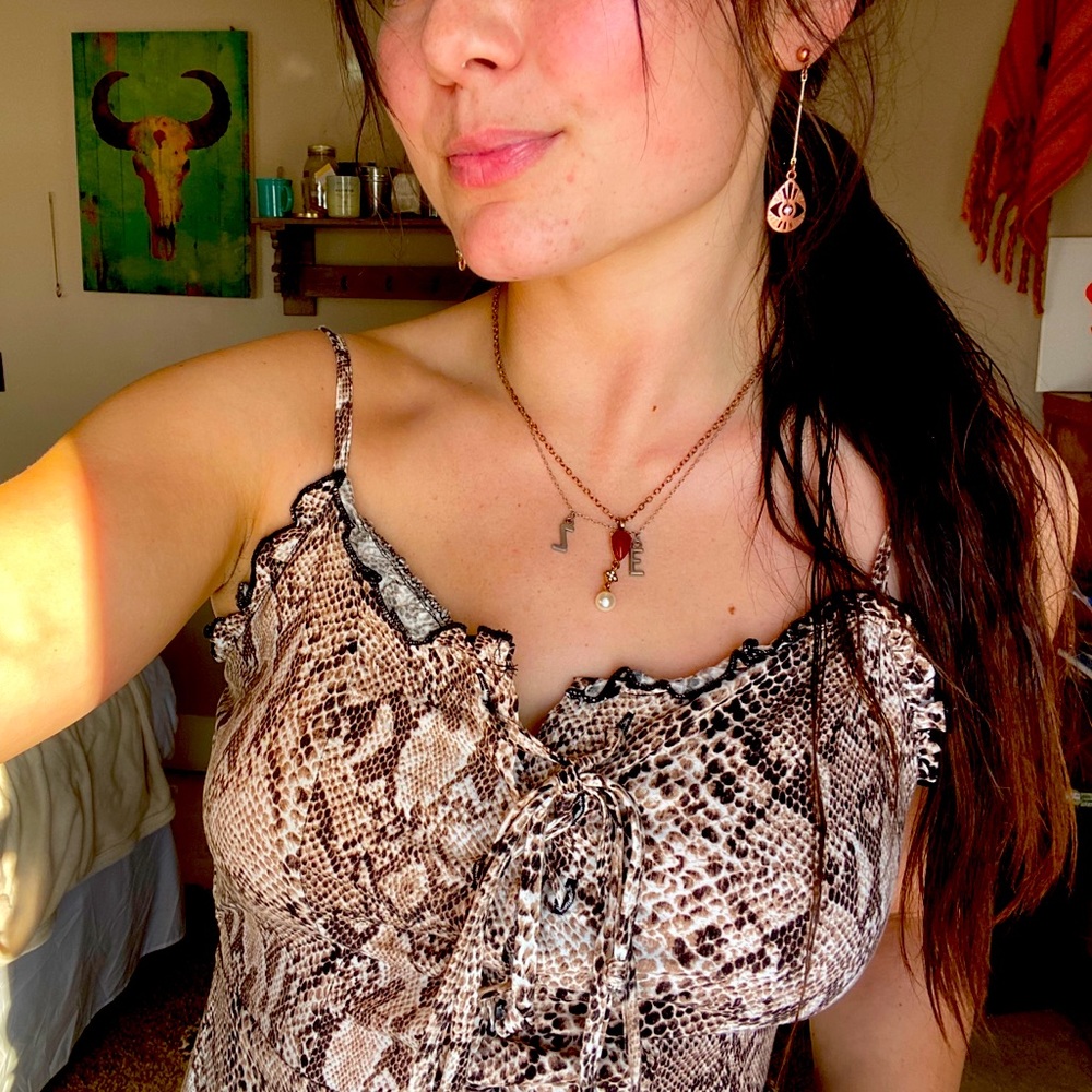 Maxi Snake Skin patterned Dress